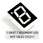 مؤشر LED مكون من رقم واحد مكون من 7 أجزاء